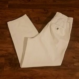 Basic Editions pleated khaki pants, size 12